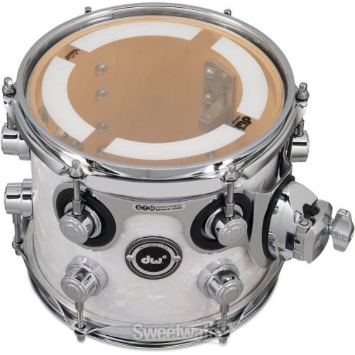  NEW
? DW DWe e33 Mounted Tom - 7 inch x 8 inch, White Marine Pearl FinishPly