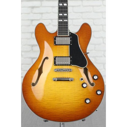  NEW
? Eastman Guitars T486-GB Thinline Semi-hollowbody Electric Guitar - Goldburst