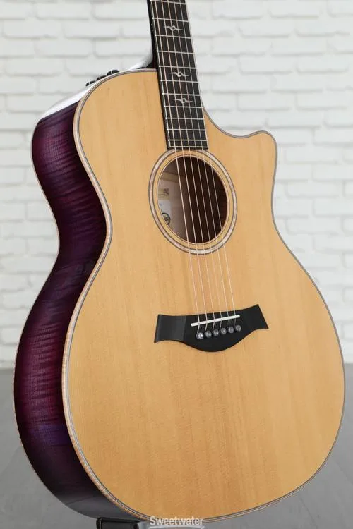 NEW
? Taylor Custom Catch #8 Grand Auditorium Acoustic-electric Guitar - Lilac Wine with Natural Top