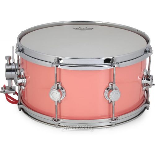  NEW
? George Way Aristocrat Studio Snare Drum - 6.5 inch x 14-inch, Coral