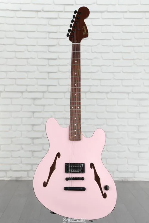  NEW
? Fender Tom DeLonge Starcaster Semi-hollowbody Electric Guitar - Satin Shell Pink