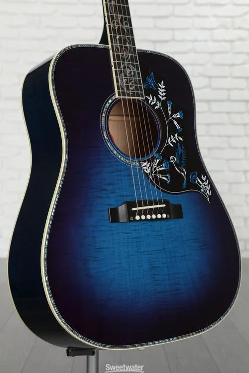 NEW
? Gibson Acoustic Hummingbird Ultima Acoustic Guitar - Viper Blue Burst, Sweetwater Exclusive