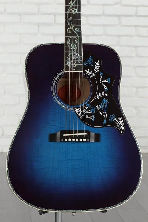  NEW
? Gibson Acoustic Hummingbird Ultima Acoustic Guitar - Viper Blue Burst, Sweetwater Exclusive