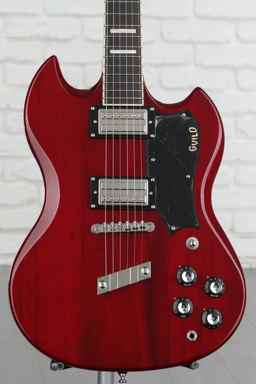 NEW
? Guild Polara Deluxe Electric Guitar - Cherry Red