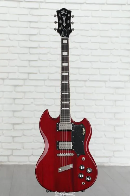  NEW
? Guild Polara Deluxe Electric Guitar - Cherry Red