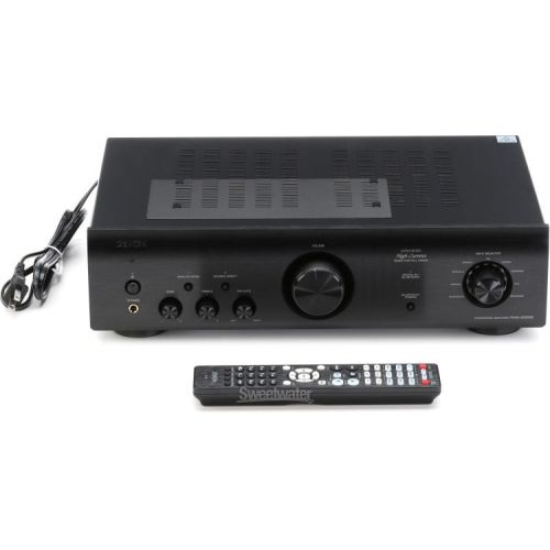  Denon DP-450USB Premium Belt-drive Hi-fi Turntable with PMA-600NE Stereo Integrated Amplifier - Black
