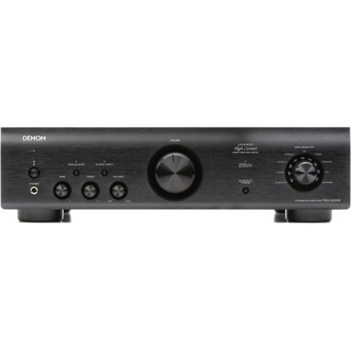  Denon DP-450USB Premium Belt-drive Hi-fi Turntable with PMA-600NE Stereo Integrated Amplifier - Black
