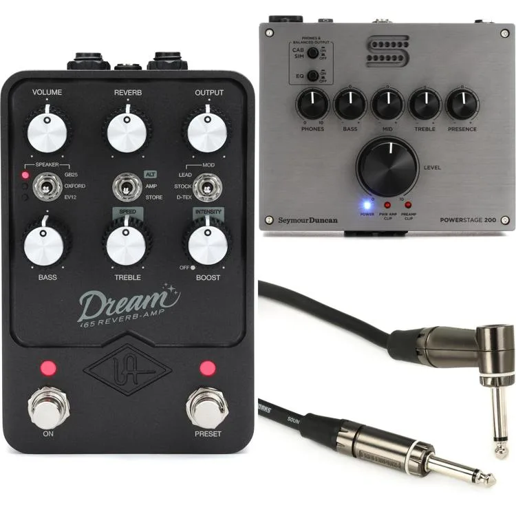 NEW
? Universal Audio Dream '65 Reverb Amplifier Pedal and Seymour Duncan PowerStage 200 Bundle