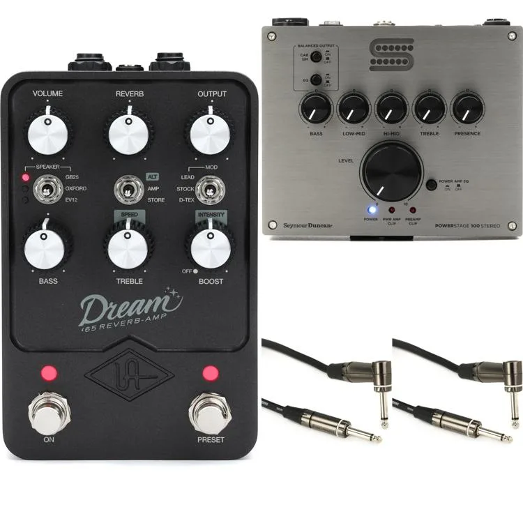 NEW
? Universal Audio Dream '65 Reverb Amplifier Pedal and Seymour Duncan PowerStage 100 Stereo Bundle
