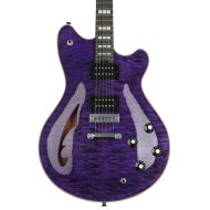 NEW
? EVH SA-126 Special Quilted Maple Semi-hollowbody Electric Guitar - Trans Purple