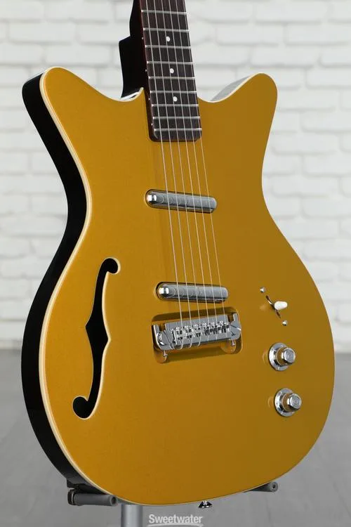  NEW
? Danelectro Fifty Niner DC Semi-hollowbody Electric Guitar - Gold Top