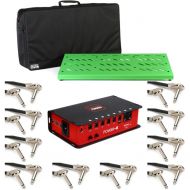 NEW
? Gator Extra Large Pedalboard Bundle w/ Bag, Power 8 Power Supply, and Patch Cables - Green