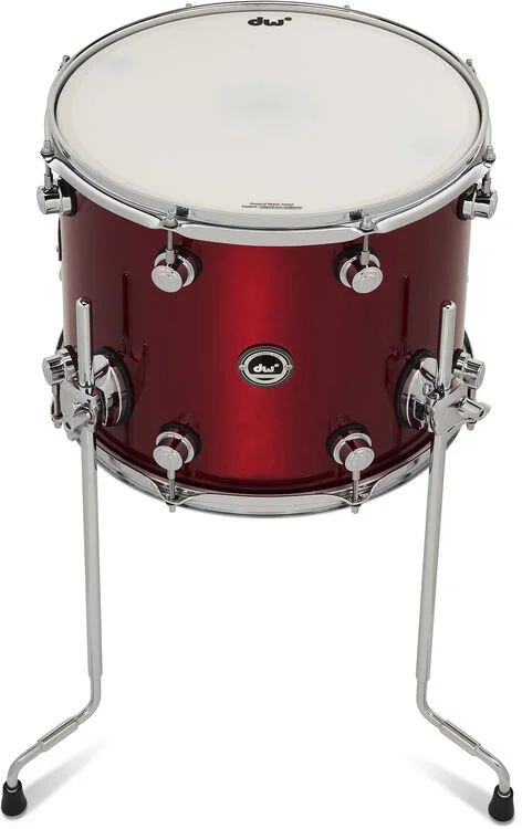  NEW
? DW DWe e33 Floor Tom - 12 inch x 14 inch, Black Cherry Metallic Lacquer