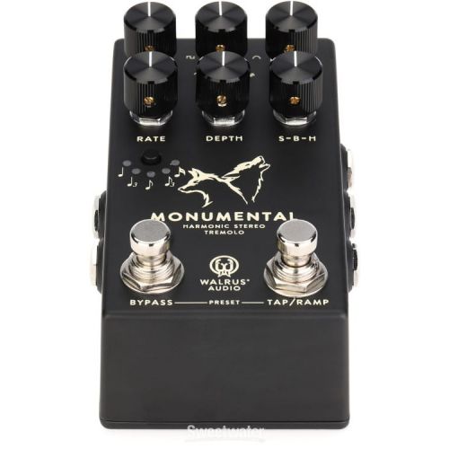  NEW
? Walrus Audio Monumental Stereo Harmonic Tap Tremolo - Black