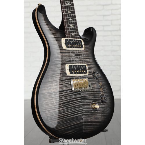  NEW
? PRS Custom 24-08 10-Top Electric Guitar - Charcoal Burst/Charcoal