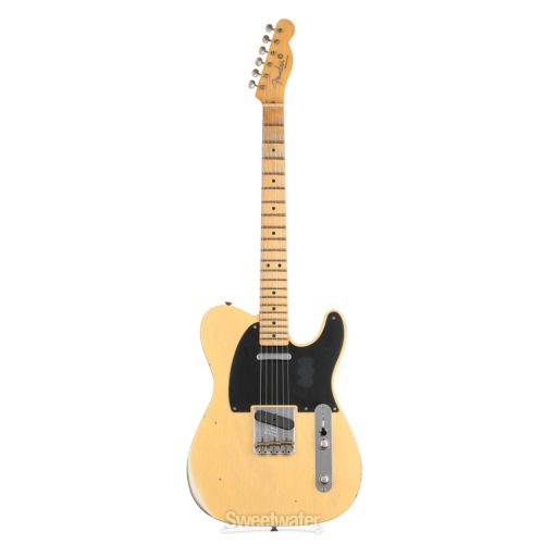  NEW
? Fender Custom Shop '52 Telecaster Relic Electric Guitar - Aged Nocaster Blonde, Sweetwater Exclusive