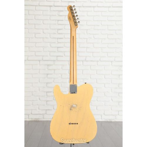  NEW
? Fender Custom Shop '52 Telecaster Relic Electric Guitar - Aged Nocaster Blonde, Sweetwater Exclusive