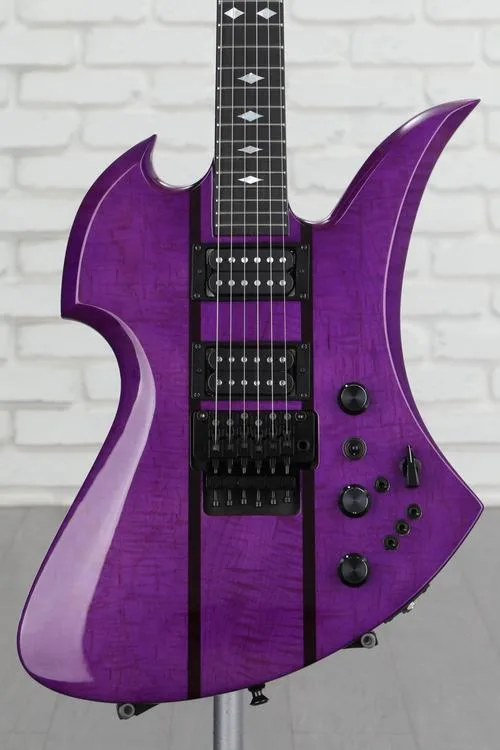 NEW
? B.C. Rich USA Handcrafted Mockingbird SL Electric Guitar - Trans Purple