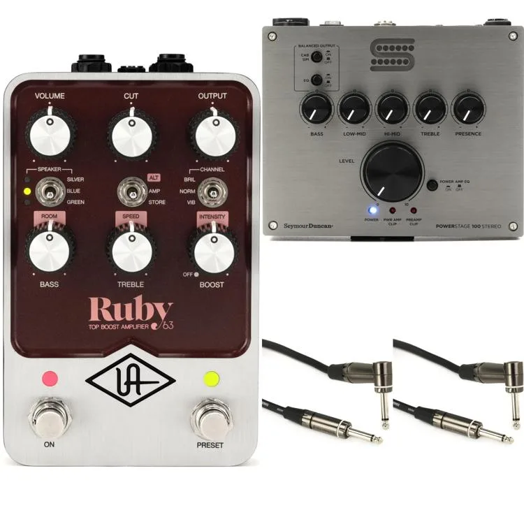 NEW
? Universal Audio Ruby '63 Top Boost Amplifier Pedal and Seymour Duncan PowerStage 100 Stereo Bundle