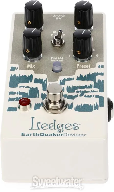  NEW
? EarthQuaker Devices Ledges Tri-Dimensional Reverberation Pedal - Frozen Tundra, Sweetwater Exclusive