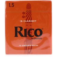 NEW
? D'Addario RCA1015 Rico Bb Clarinet Reed - 1.5 (10-pack)