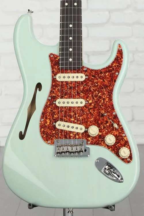 NEW
? Fender American Professional II Thinline Stratocaster Electric Guitar - Transparent Surf Green