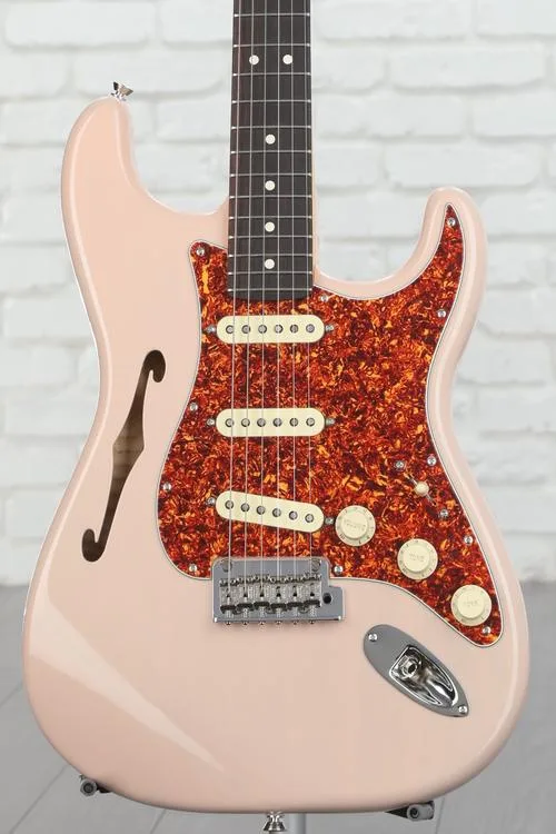 NEW
? Fender American Professional II Thinline Stratocaster Electric Guitar - Transparent Shell Pink