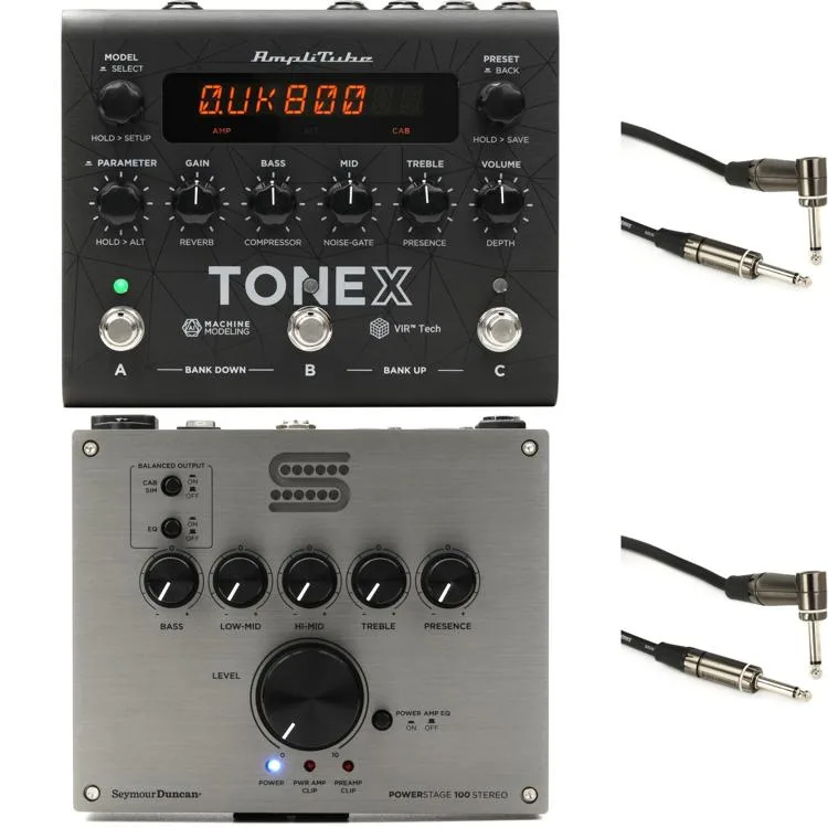 NEW
? IK Multimedia TONEX Pedal Amplifier/Cabinet/Pedal Modeler and Seymour Duncan PowerStage 100 Stereo Bundle