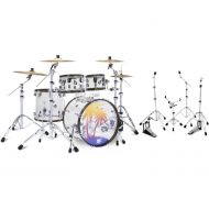 NEW
? PDP 25th-anniversary 4-piece Shell Pack with Hardware - Clear Acrylic with Walnut-stained Hoops