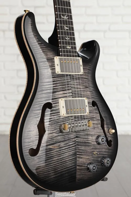  NEW
? PRS Hollowbody II Piezo Electric Guitar - Charcoal Burst, 10-Top