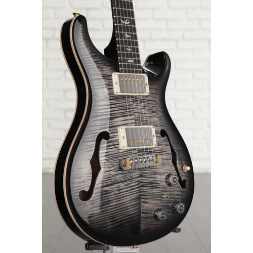  NEW
? PRS Hollowbody II Piezo Electric Guitar - Charcoal Burst, 10-Top