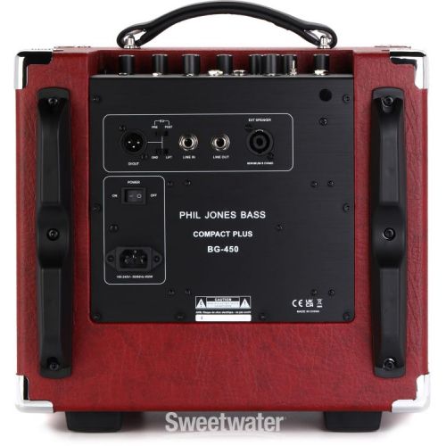  Phil Jones Bass Compact Plus BG-450 4 x 5-inch 300-watt Bass Combo Amp - Red