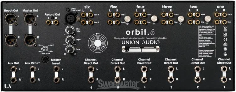  NEW
? Union Audio Orbit.6 Rackmounted 6-channel Rotary DJ Mixer - Blue, 4U