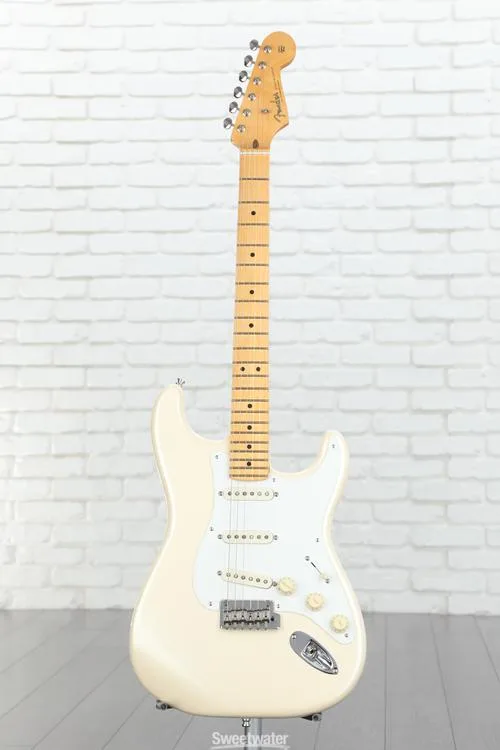  NEW
? Fender Lincoln Brewster Stratocaster Electric Guitar - Olympic Pearl with Maple Fingerboard