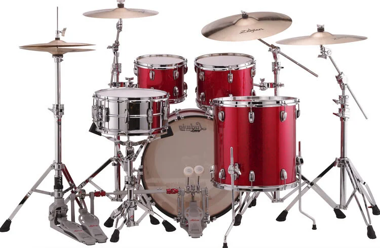  NEW
? Ludwig Classic Maple Mod 4-piece Shell Pack - Red Sparkle