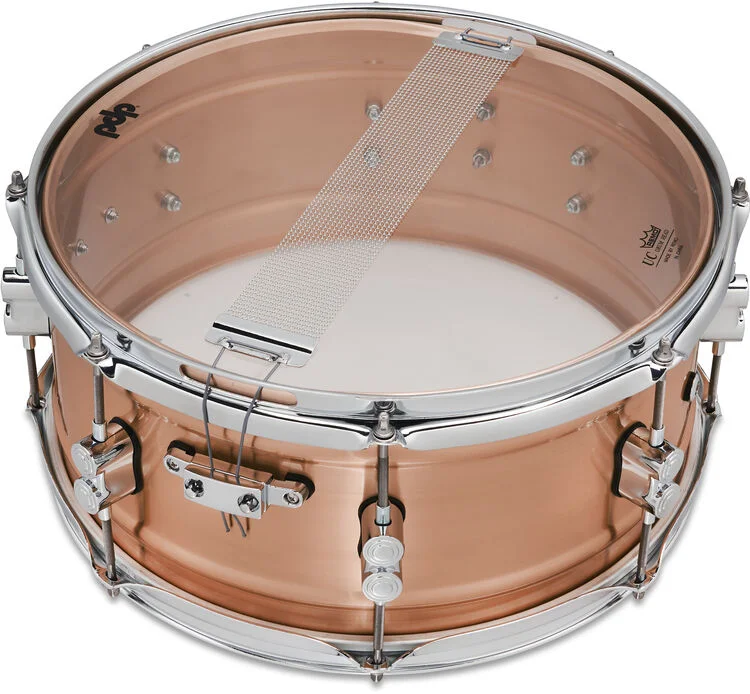  NEW
? PDP Concept Copper Snare Drum - 6.5 x 14-inch - Natural Brushed Copper with Chrome Hardware
