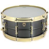 NEW
? Ludwig Special-edition Satin Deluxe Black Beauty Snare Drum - 6.5 inch x 14 inch, Brass Hardware