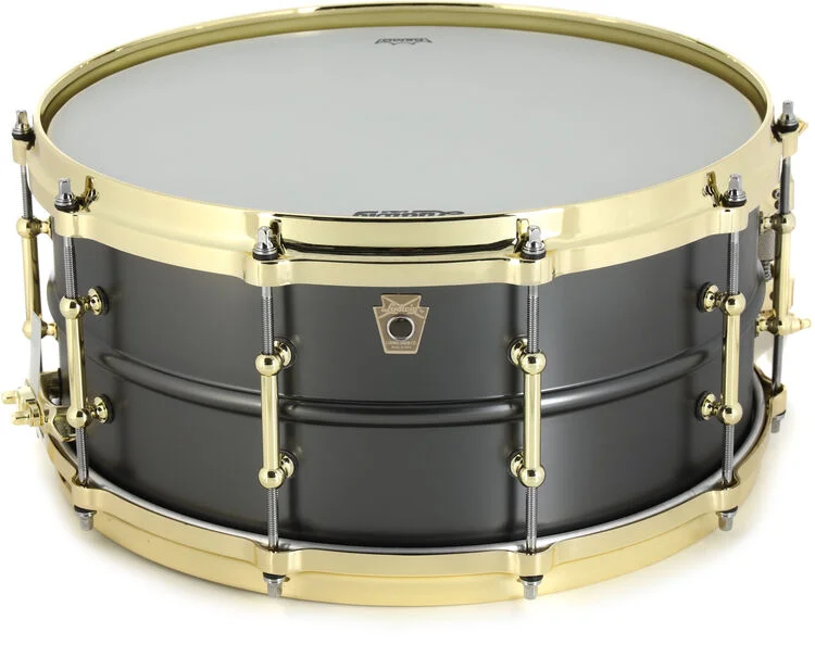  NEW
? Ludwig Special-edition Satin Deluxe Black Beauty Snare Drum - 6.5 inch x 14 inch, Brass Hardware