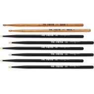 NEW
? Vic Firth American Classic 4 for 3 Drumstick Value Pack - 5B, Black and Terra