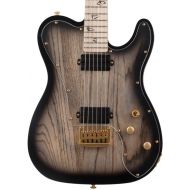 NEW
? Schecter Meegs PT EX Baritone Electric Guitar - Charcoal Burst Open Pore