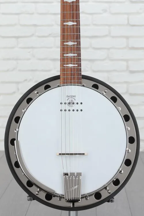 NEW
? Deering Artisan Goodtime Six-R Acoustic-electric Resonator Banjo - Dark Brown Stain