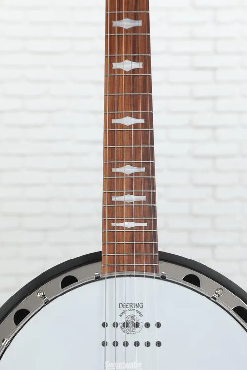  NEW
? Deering Artisan Goodtime Six-R Acoustic-electric Resonator Banjo - Dark Brown Stain