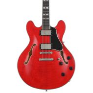 NEW
? Eastman Guitars T59/TV-RD Thinline Semi-hollowbody Electric Guitar - Truetone Vintage Red