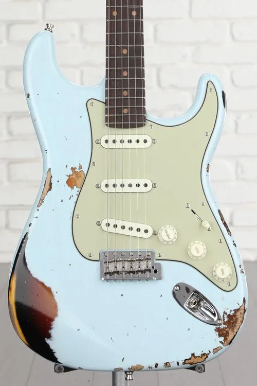 NEW
? Fender Custom Shop GT11 Heavy Relic Stratocaster - Sonic Blue/3-tone Sunburst, Sweetwater Exclusive