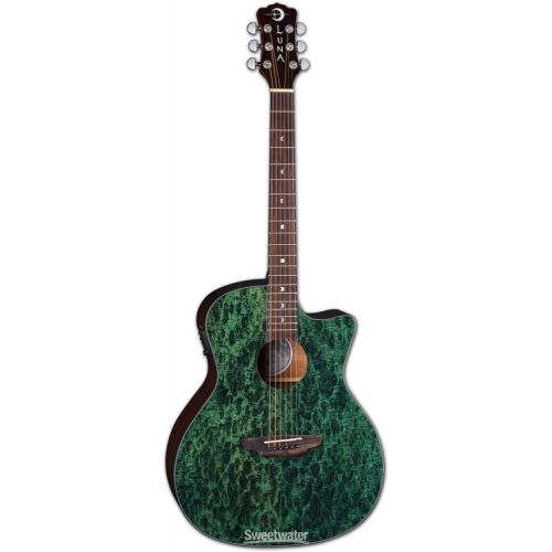  NEW
? Luna Gypsy Eucalyptus Acoustic-electric Guitar - Trans Teal