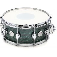 NEW
? DW Design Series Snare Drum - 6 inch x 14 inch, Green Strata Sweetwater Exclusive