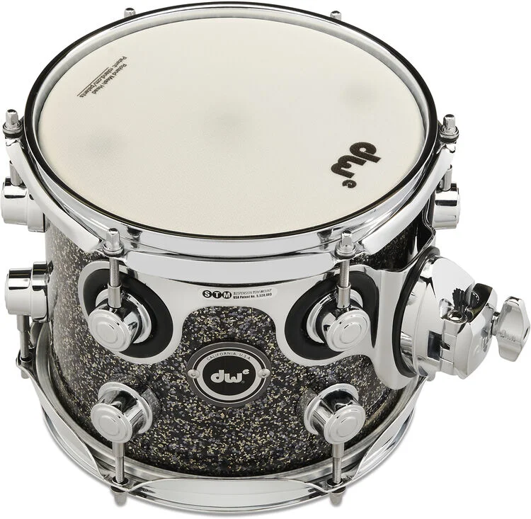  NEW
? DW DWe e33 Mounted Tom - 7 inch x 8 inch, Black Galaxy FinishPly