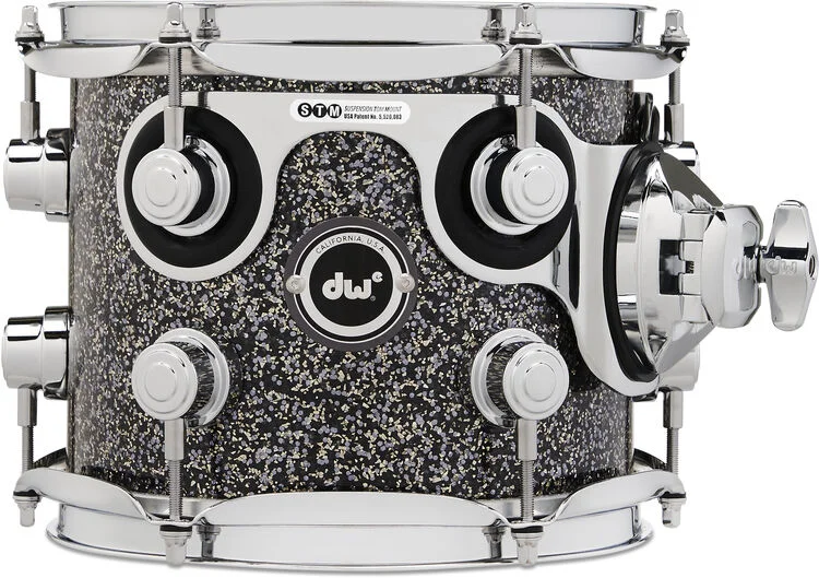  NEW
? DW DWe e33 Mounted Tom - 7 inch x 8 inch, Black Galaxy FinishPly