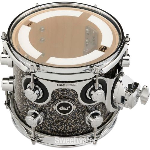  NEW
? DW DWe e33 Mounted Tom - 7 inch x 8 inch, Black Galaxy FinishPly