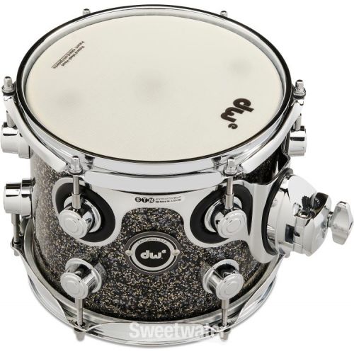  NEW
? DW DWe e33 Mounted Tom - 7 inch x 8 inch, Black Galaxy FinishPly